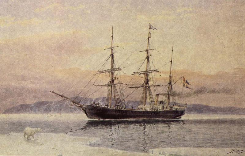 unknow artist polarfartyget vega pa en akvarell av jacob hagg china oil painting image